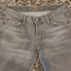 7 For All Mankind Grey Flare Jeans